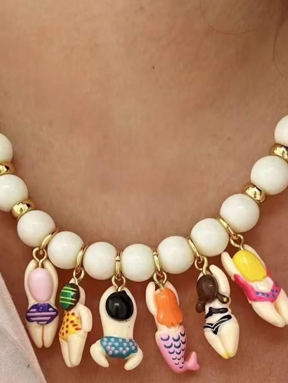 Beach Babes Bikini Girls Necklace